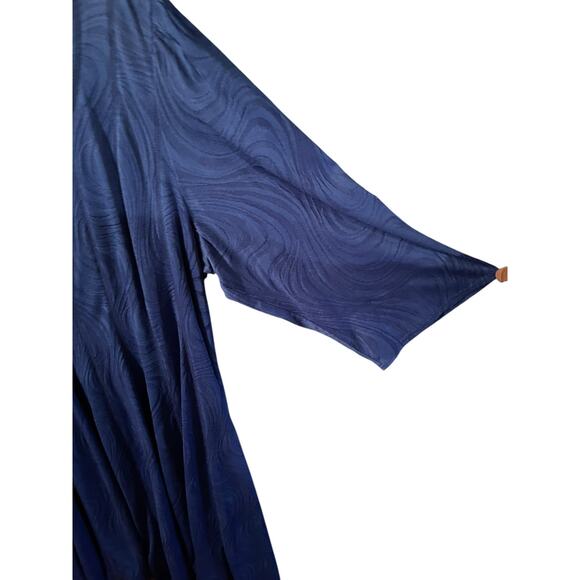 Bethany 3X Blue Gored Swing Dress – Plus Size - Picture 4 of 5